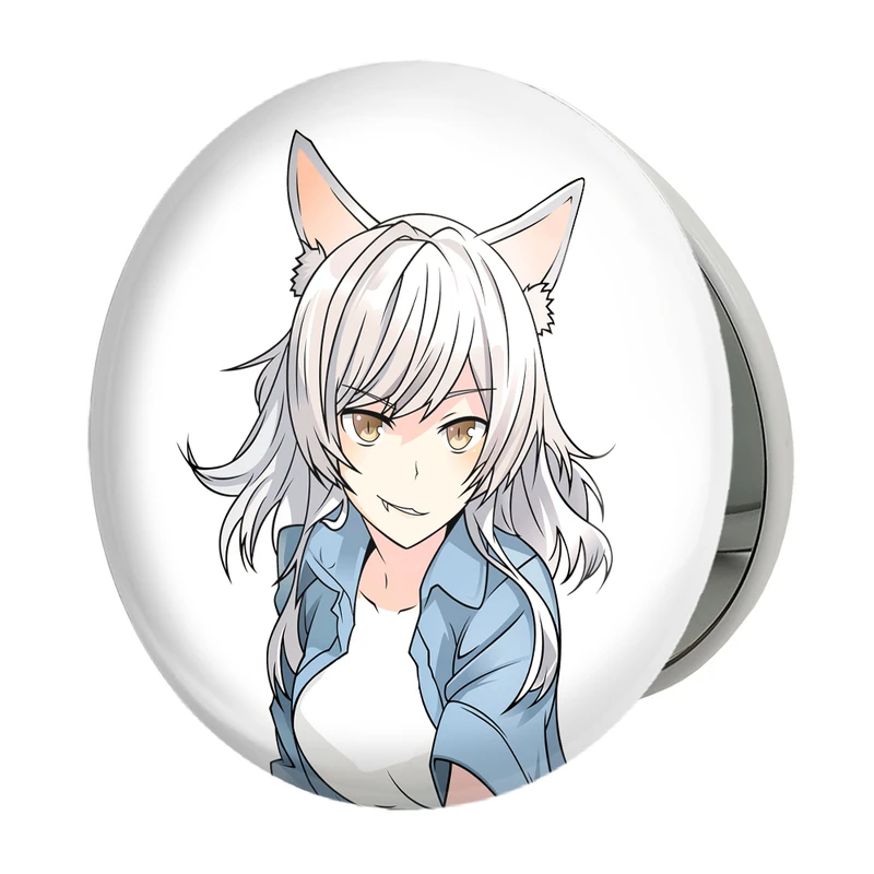 آینه جیبی خندالو طرح بلک هانئکاوا انیمه مونوگاتاری مدل تاشو کد 16229 