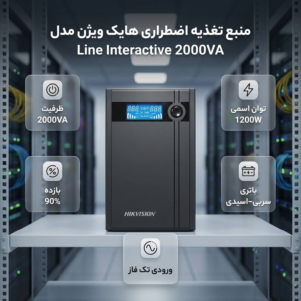 یو پی اس هایک ویژن مدل لاین اینتراکتیو ظرفیت 2000 ولت آمپر