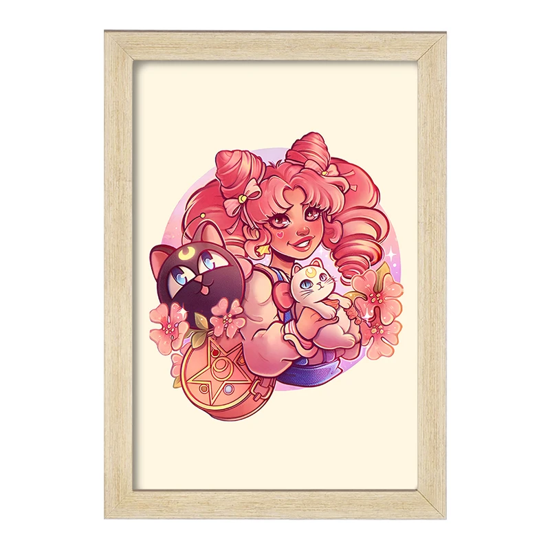 تابلو خندالو مدل چیبیوسا انیمه سیلور مون (Sailor Moon) کد F6884