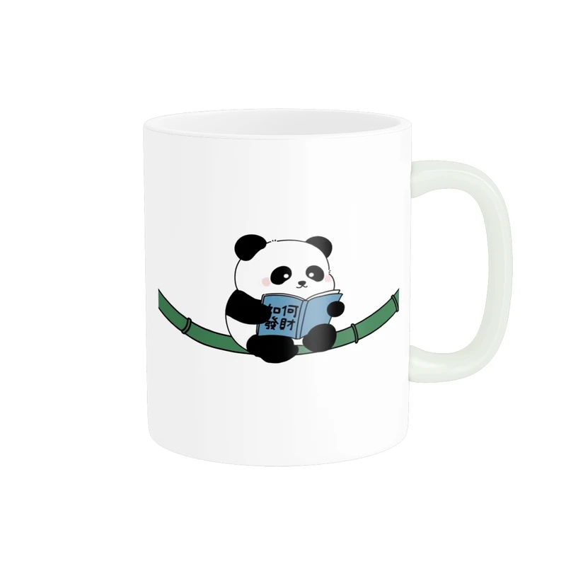 ماگ پادآفرین مدل فانتری طرح پاندا خسته و کیوت کد p9608