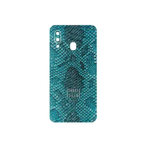 MAHOOT Blue Snake Skin Cover Sticker for Samsung Galaxy A40