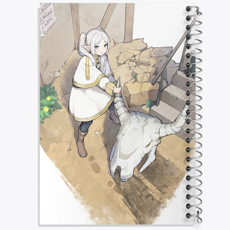 دفتر شطرنجی 50 برگ خندالو مدل انیمه فریرن (Frieren) کد 33950