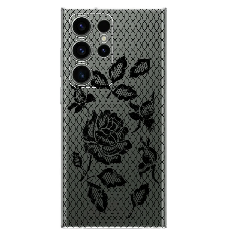 کاور مگافون طرح گل مدل C43-B مناسب برای گوشی موبایل سامسونگ Galaxy S23 Ultra