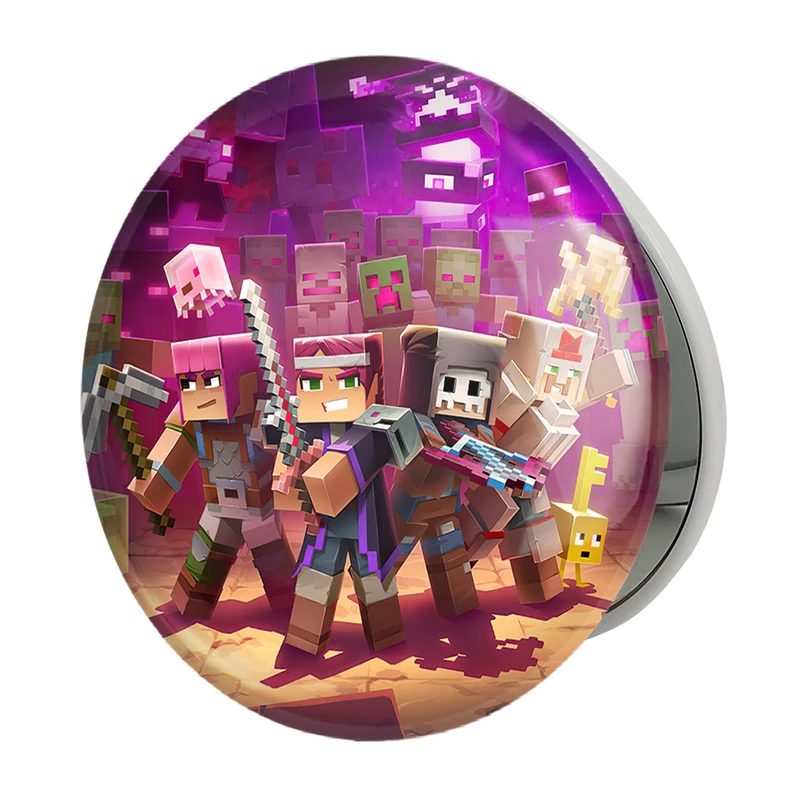 آینه جیبی خندالو طرح بازی ماینکرافت Minecraft مدل تاشو کد 23249 