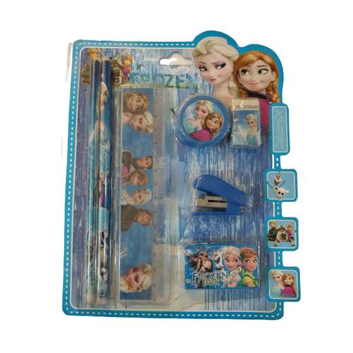 بسته لوازم التحریر مدل فروزن مجموعه 7 عددی