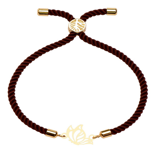 دستبند طلا 18 عیار زنانه کرابو طرح پروانه مدل kr10073