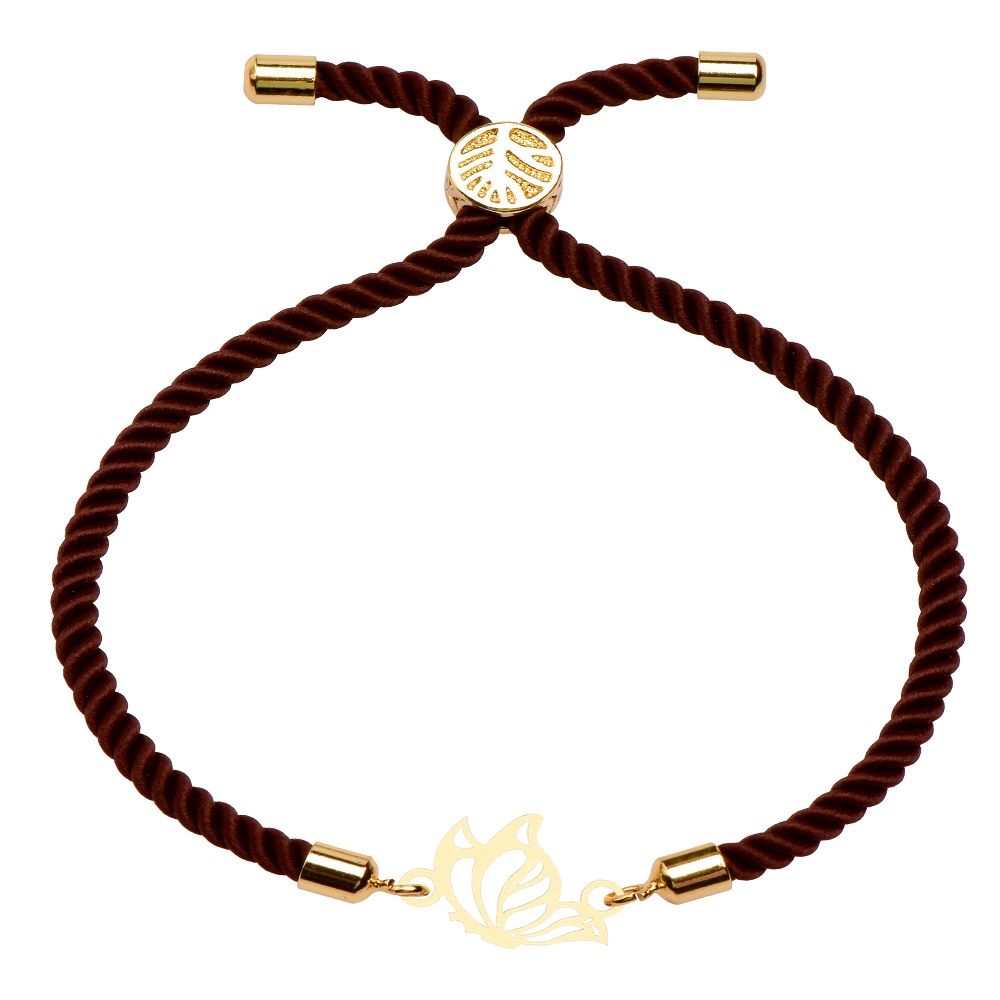دستبند طلا 18 عیار زنانه کرابو طرح پروانه مدل kr10073 -  - 2