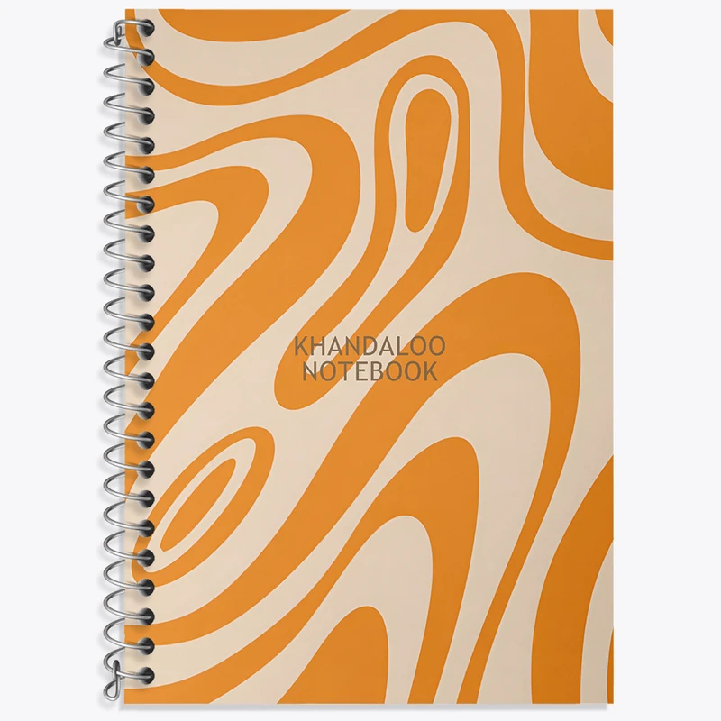 دفتر زبان 50 برگ خندالو مدل سه خط طرح انتزاعی کد N5889