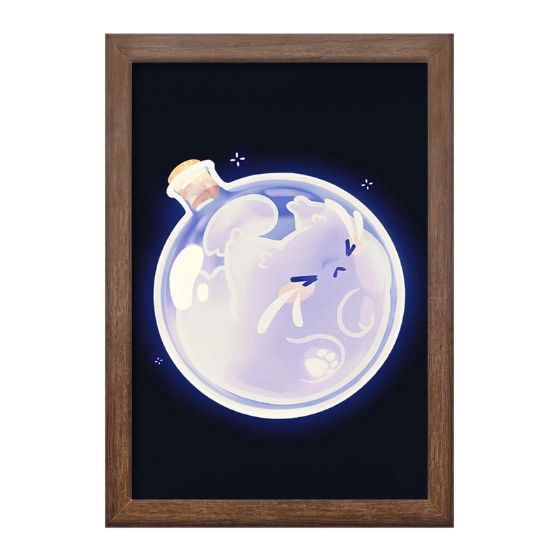 تابلو خندالو طرح گربه حیوانات بامزه  کد 21048