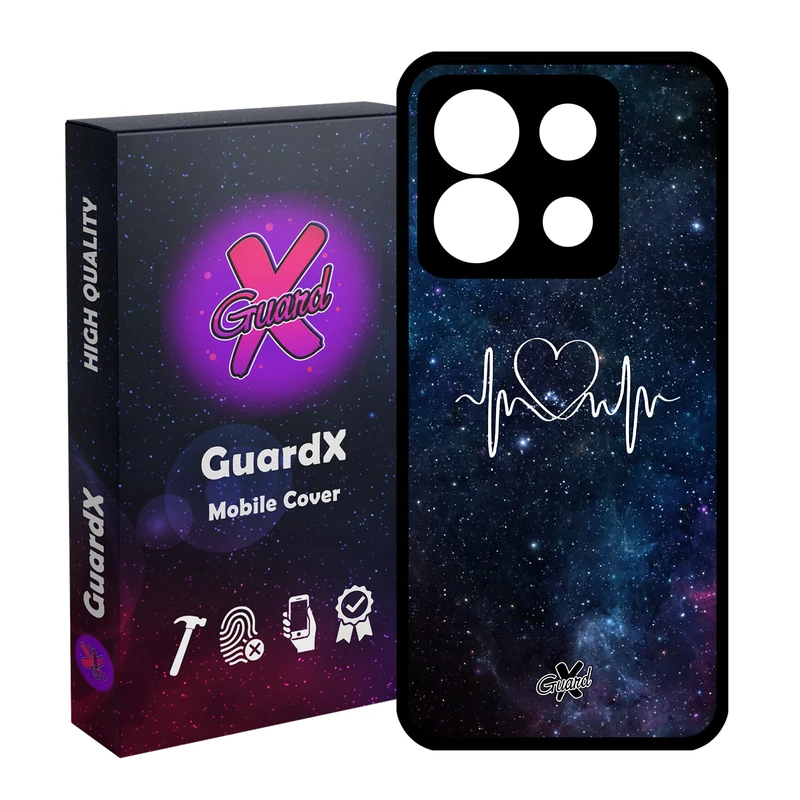کاور گارد ایکس طرح Love مدل Glass10114 مناسب برای گوشی موبایل شیائومی Redmi Note 13 5G