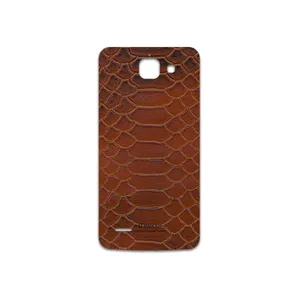 MAHOOT Brown-Snake-Leather Cover Sticker for Huawei Ascend G730
