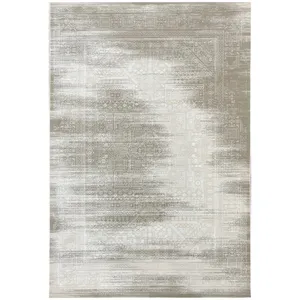 فرش ماشینی 500 شانه زمینه کرم حاشیه نسکافه ای مدل پینترستی مراکشی