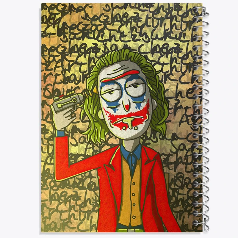 دفتر شطرنجی 50 برگ خندالو طرح انیمیشن ریک و مورتی Rick and Mort کد 26381