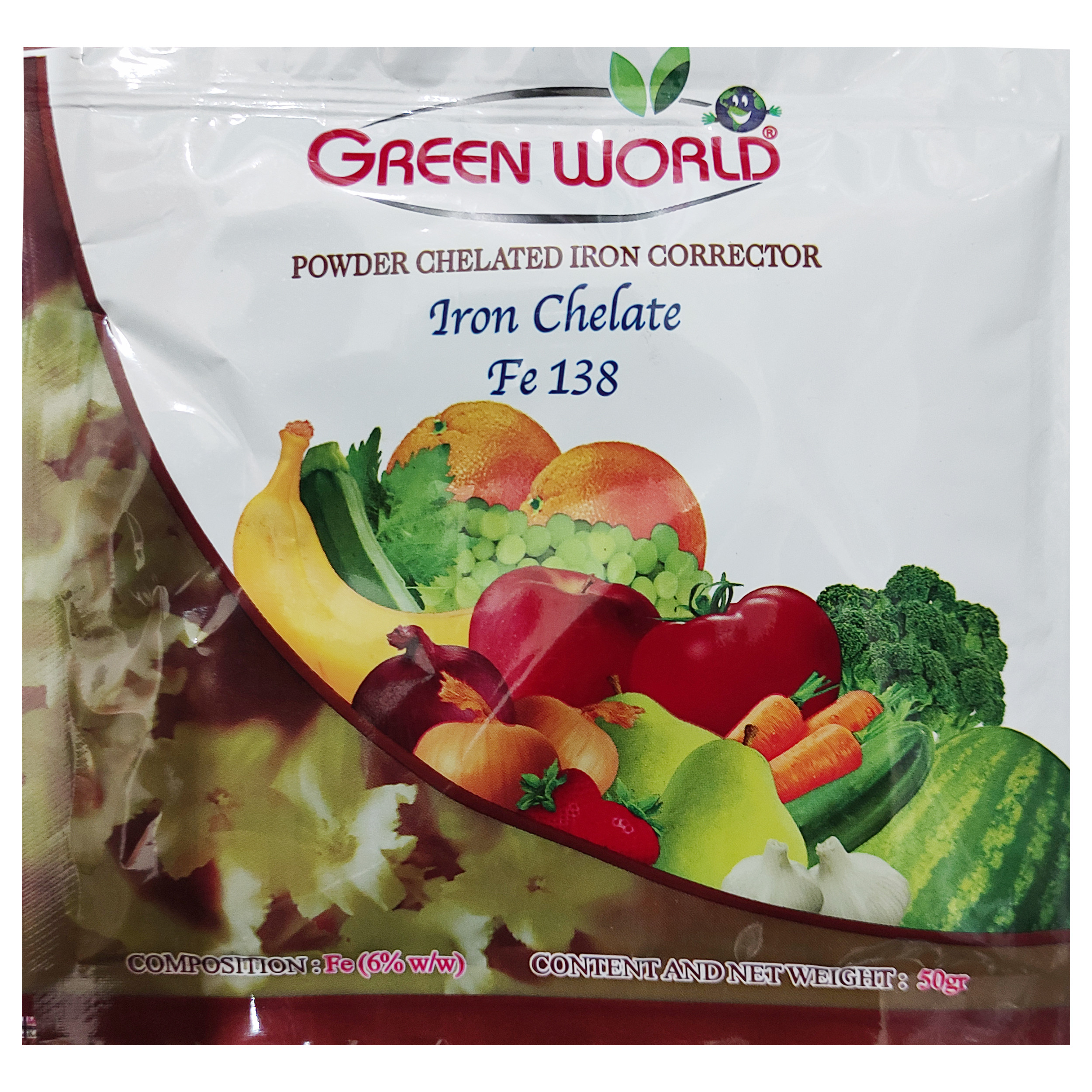 کود کلات آهن گرین ورد مدل p50 مناسب گیاهان و درختان میوه دار وزن 50گرم کود کلات آهن گرین ورد مدل p50 مناسب گیاهان و درختان میوه دار وزن 50گرم