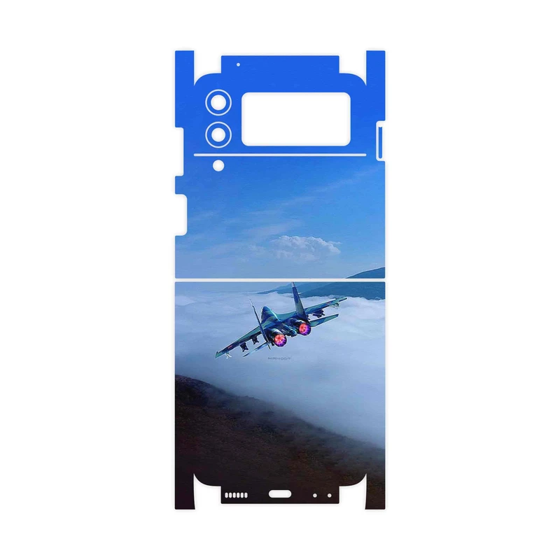 برچسب پوششی ماهوت مدل Fighter plane Su27-FullSkin مناسب برای گوشی موبایل سامسونگ Galaxy Z Flip3 5G