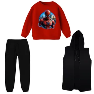 ست 3 تکه لباس راحتی بچگانه مدل اسپایدرمن کد 01    
