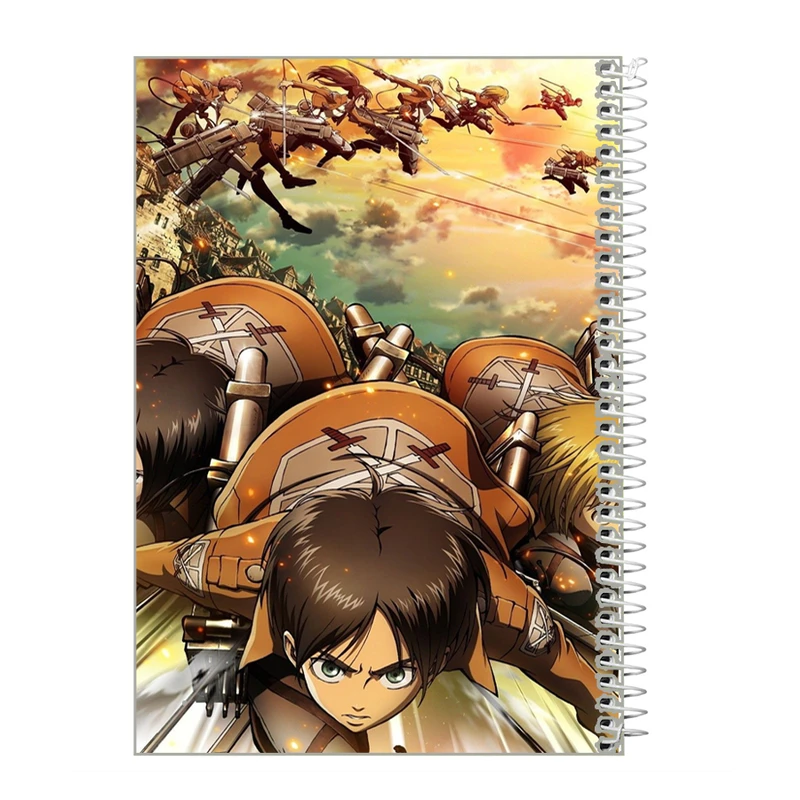 دفتر نقاشی 40برگ طرح انیمه Attack on Titan مدل حمله به تایتان rt7