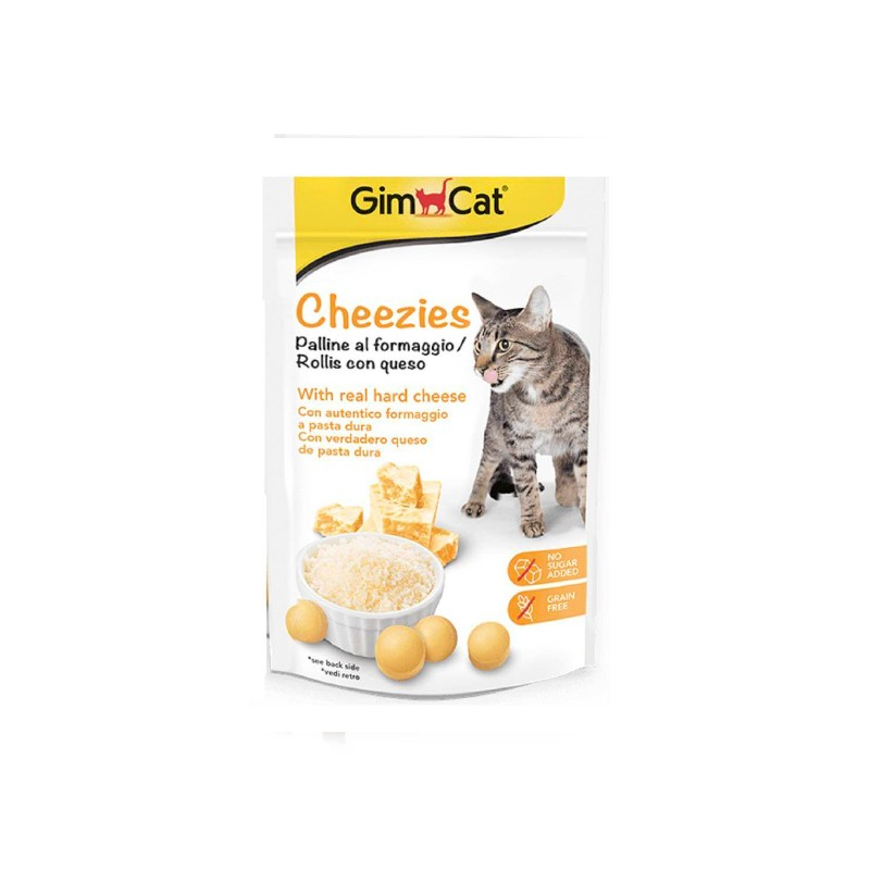تشویقی گربه جیم کت مدل Chezees Rollies طعم پنیر وزن 40 گرم