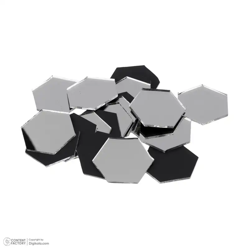 آینه آریا کریستال مدل شش ضلعی کد ASH-50/1M بسته 50 عددی