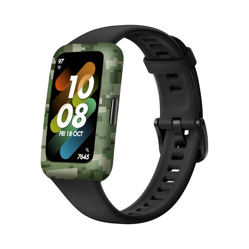 برچسب ماهوت طرح Army_Green_Pixel مناسب برای ساعت هوشمند هوآوی Band 7