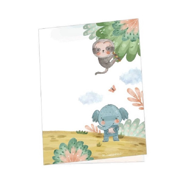 کارت پستال مدل حیوانات کیوت مجموعه 5 عددی