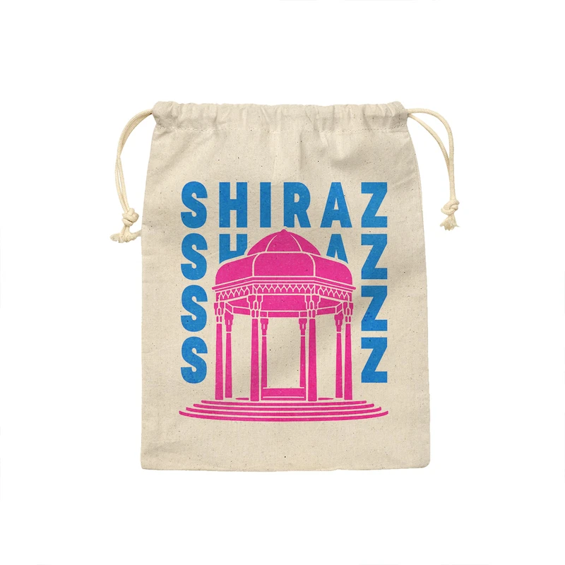 کیسه نان و سبزی ترمه طراحان ایده مدل نماد حافظیه شیراز کد map0022 - M سایز 23x33 سانتی متر