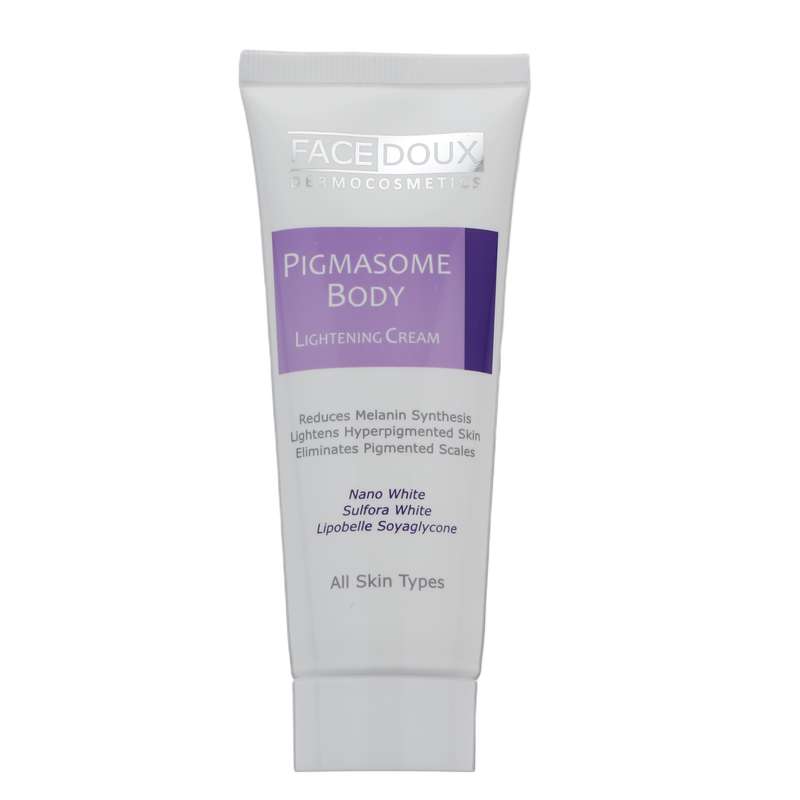کرم ضد لک بدن فیس دوکس مدل پیگمازوم مناسب برای انواع پوست حجم 75 میلی لیتر کرم ضد لک بدن فیس دوکس مدل پیگمازوم مناسب برای انواع پوست حجم 75 میلی لیتر