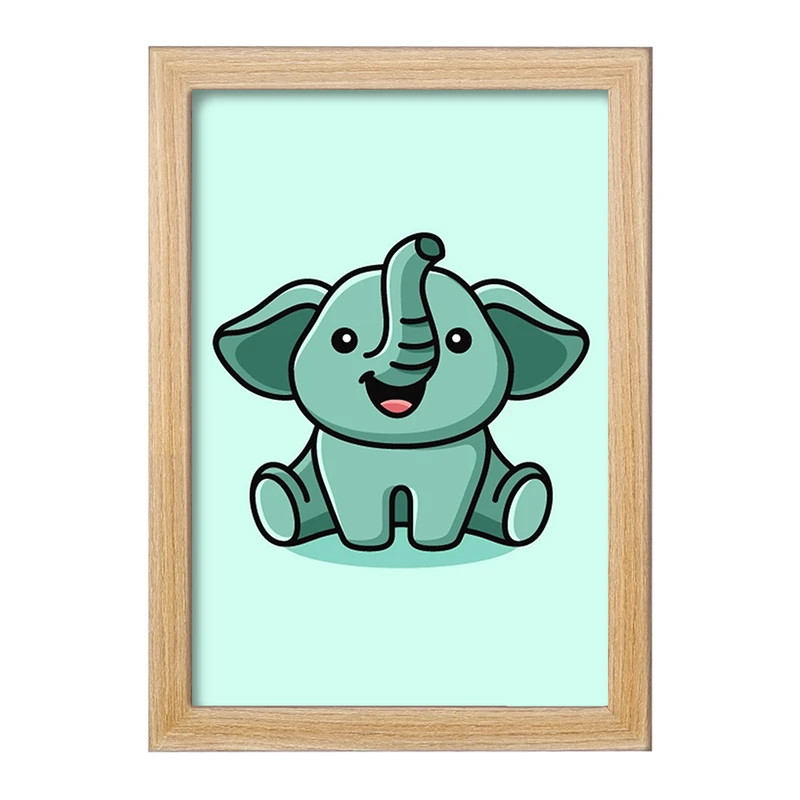 تابلو خندالو مدل حیوانات بامزه فیل کد 28180