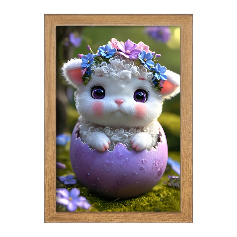 تابلو خندالو مدل گوسفند کیوت کد F8136