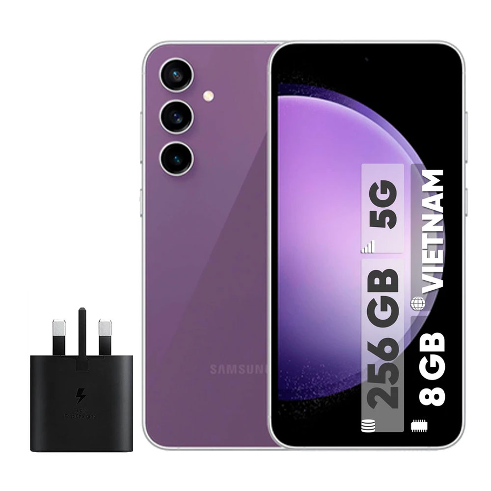 گوشی موبایل سامسونگ مدل Galaxy S23 FE دو سیم کارت ظرفیت 256 گیگابایت و رم 8 گیگابایت به همراه شارژر سامسونگ - ویتنام