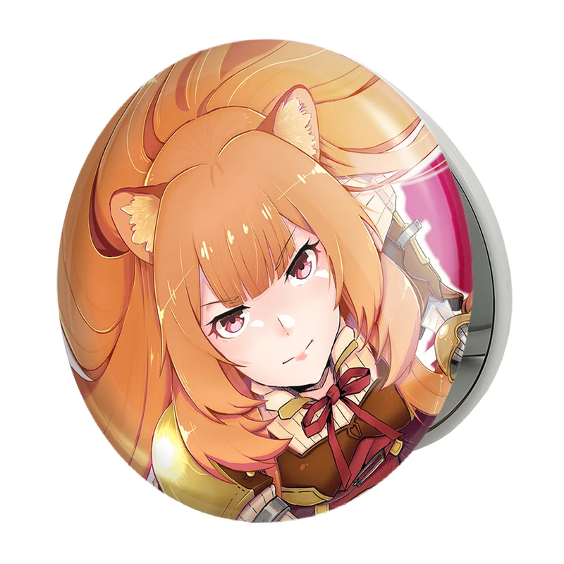 آینه جیبی خندالو طرح رافتالیا انیمه ظهور قهرمان سپر مدل تاشو کد 15931 