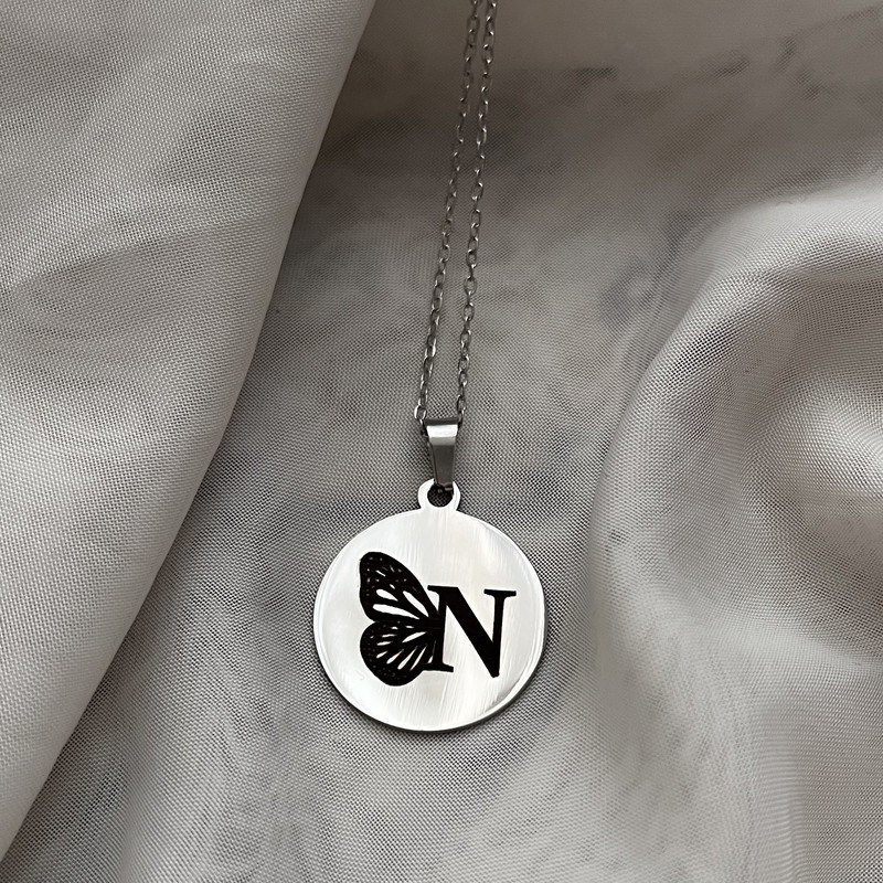گردنبند زنانه مدل حرف N گردنبند زنانه مدل حرف N