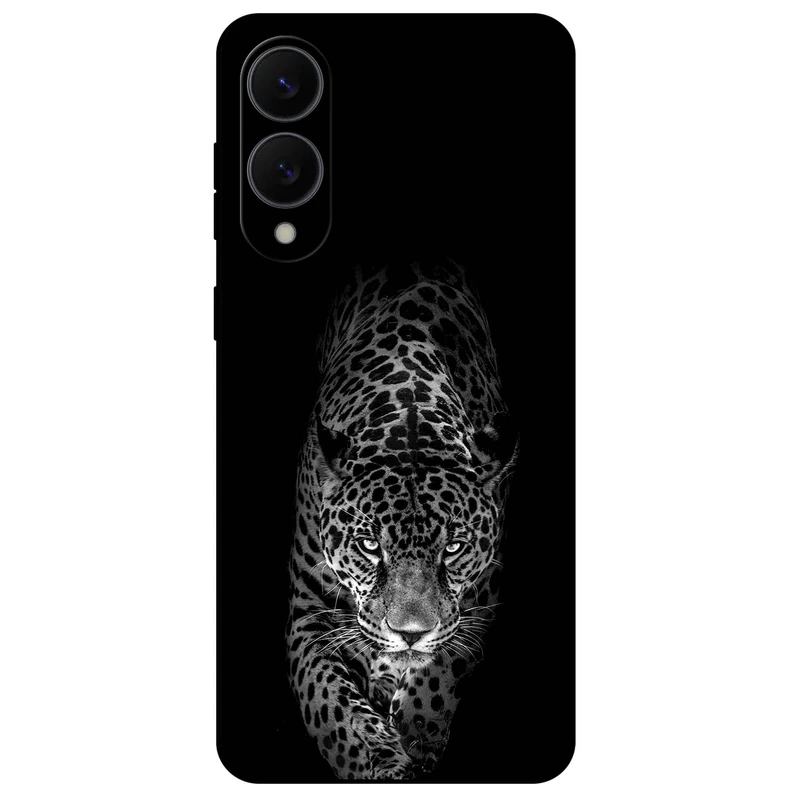 کاور مگافون طرح پلنگ مدل 1879 مناسب برای گوشی موبایل سامسونگ Galaxy S25 Edge