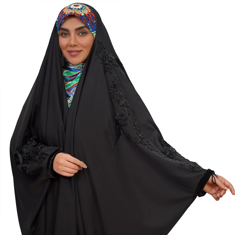 عکس شماره 2 : چادر عبایی مدل مهرسا پلاس