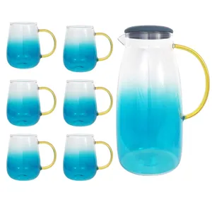 سرویس پارچ و لیوان 7 پارچه وادی مدل Blue Life