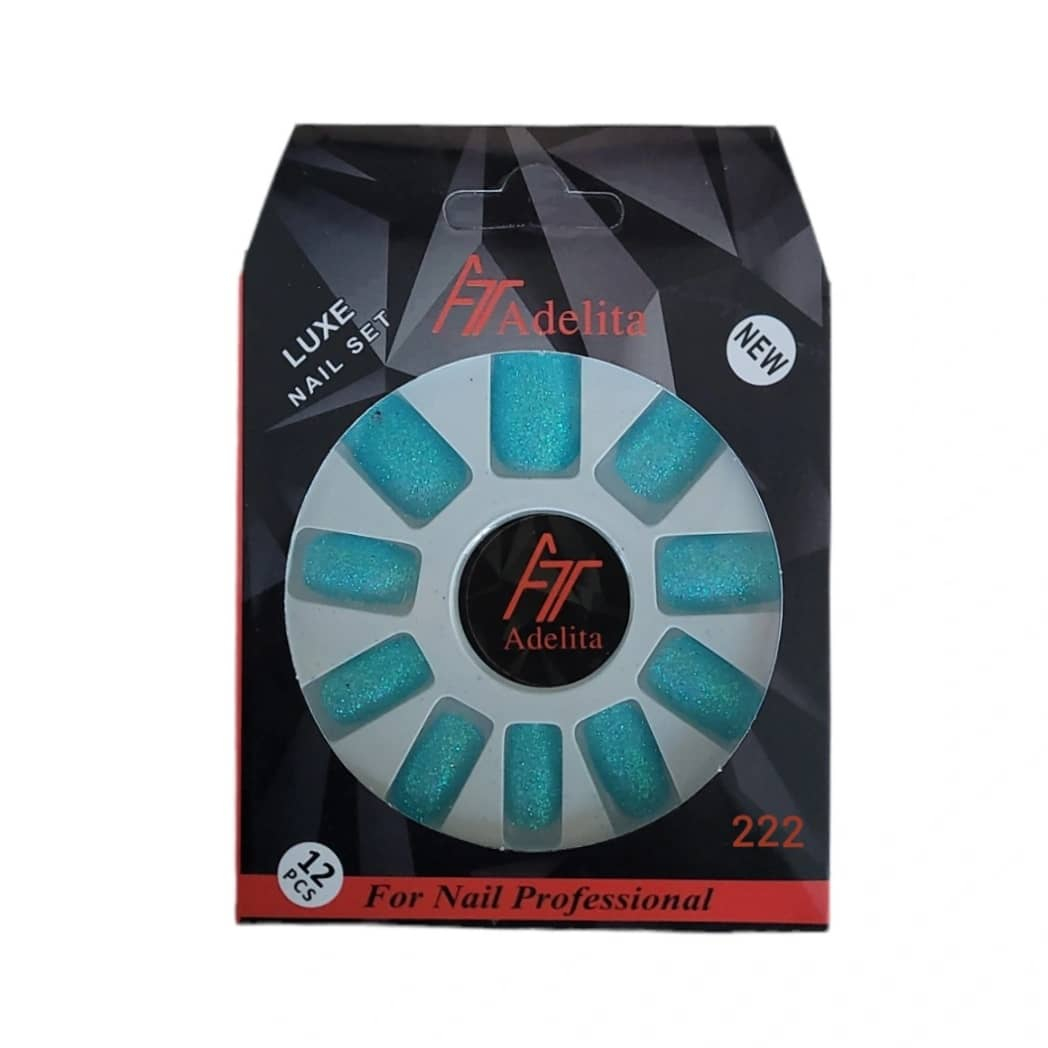ناخن مصنوعی آدلیتا مدل Sh-G-222 بسته 12 عددی