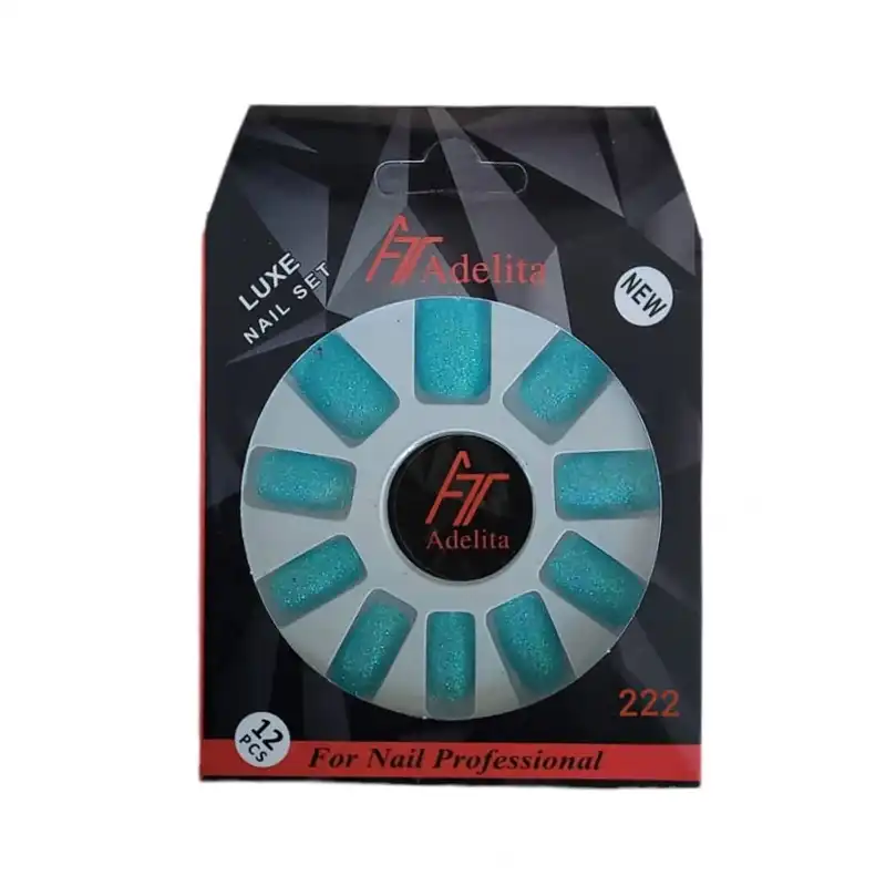 ناخن مصنوعی آدلیتا مدل Sh-G-222 بسته 12 عددی