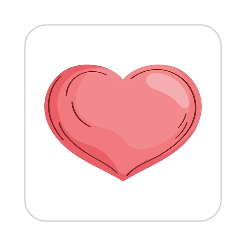 زیر لیوانی کاکتی طرح عاشقانه مدل mp39876