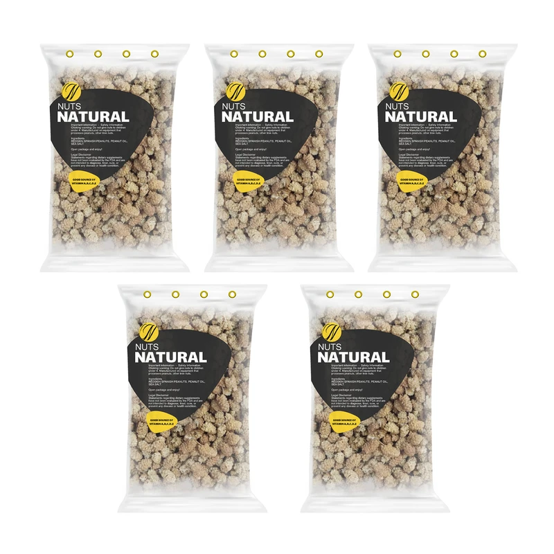 توت خشک درشت نچرال - 100 گرم بسته 5 عددی 