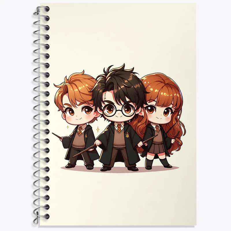 دفتر زبان 50 برگ خندالو مدل دو خط طرح هری پاتر (Harry Potter) کد N4602