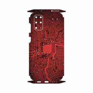 MAHOOT Red Printed Circuit Board-FullSkin Cover Sticker for Samsung Galaxy S20 Plus