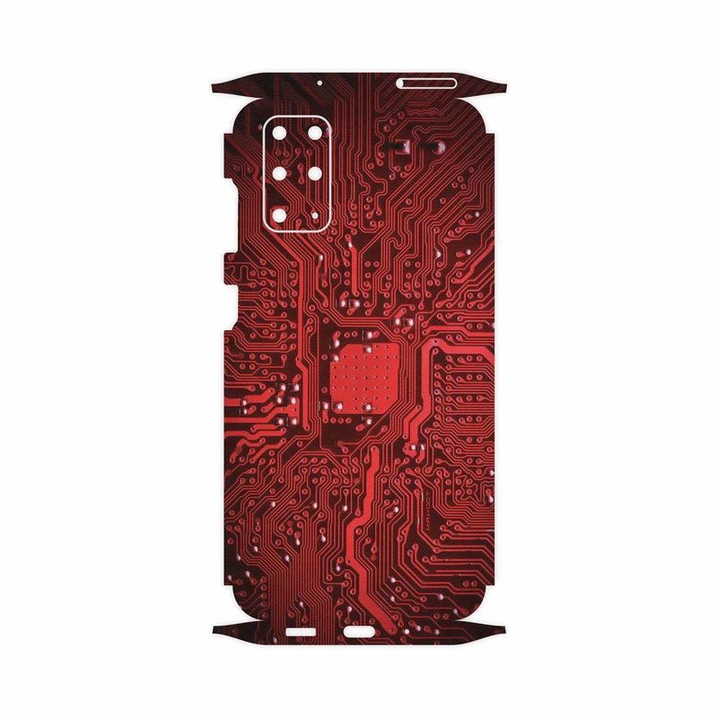 برچسب پوششی ماهوت مدل Red Printed Circuit Board-FullSkin مناسب برای گوشی موبایل سامسونگ Galaxy S20 Plus