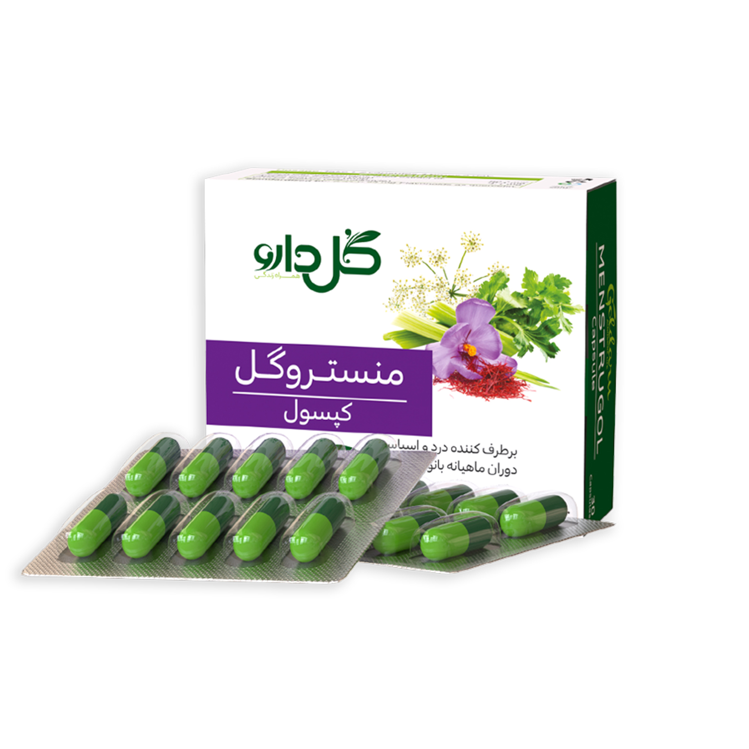 کپسول منستروگل گل دارو بسته 30 عددی 