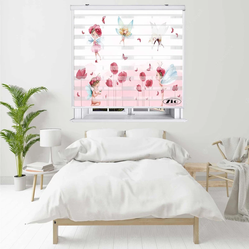 پرده زبرا زیو کد K3046 سایز 150X150 سانتی متر