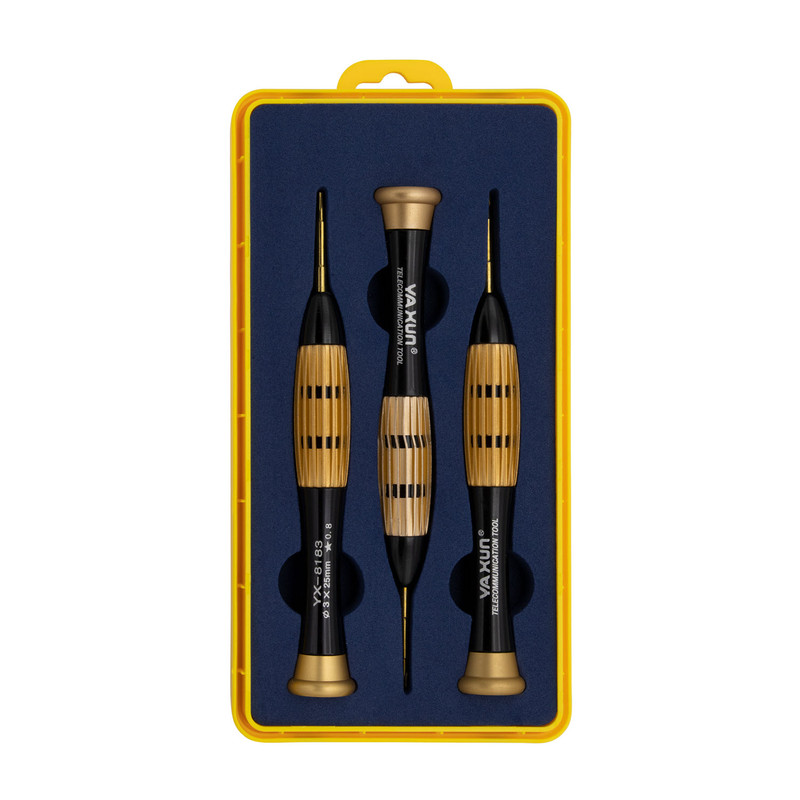 مجموعه 3 عددی پیچ گوشتی یاکسون مدل YX-8183 مجموعه 3 عددی پیچ گوشتی یاکسون مدل YX-8183