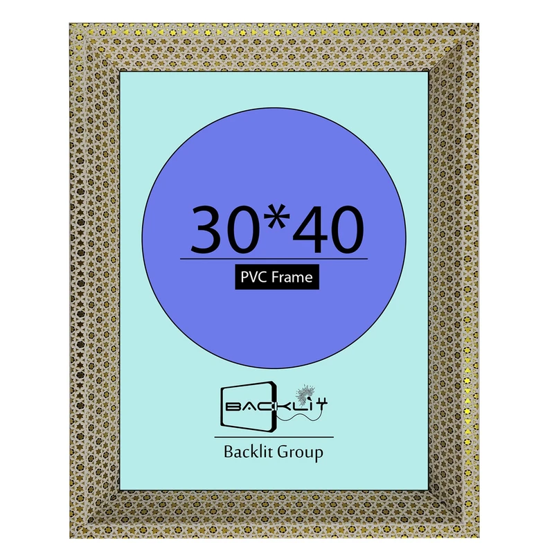 قاب عکس بکلیت طرح خاتم مدل 208 دیواری سایز 40×30 سانتی متر