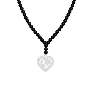 گردنبند نقره زنانه هایکا مدل قلب n.ha1 - 613