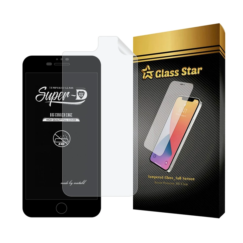 محافظ صفحه نمایش گلس استار مدل SUPNABKGS مناسب برای گوشی موبایل اپل iPhone 7 Plus / iPhone 8 Plus به همراه محافظ پشت گوشی هیدروژل