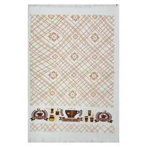  حوله آشپزخانه آکیپک مدل coffe shop سایز 40x60 سانتی‌متر