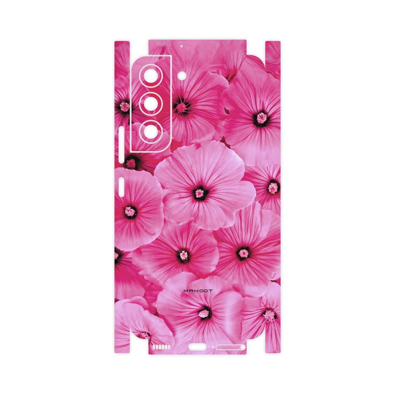 برچسب پوششی ماهوت مدل Pink-Flower-FullSkin مناسب برای گوشی موبایل سامسونگ Galaxy S22 5G